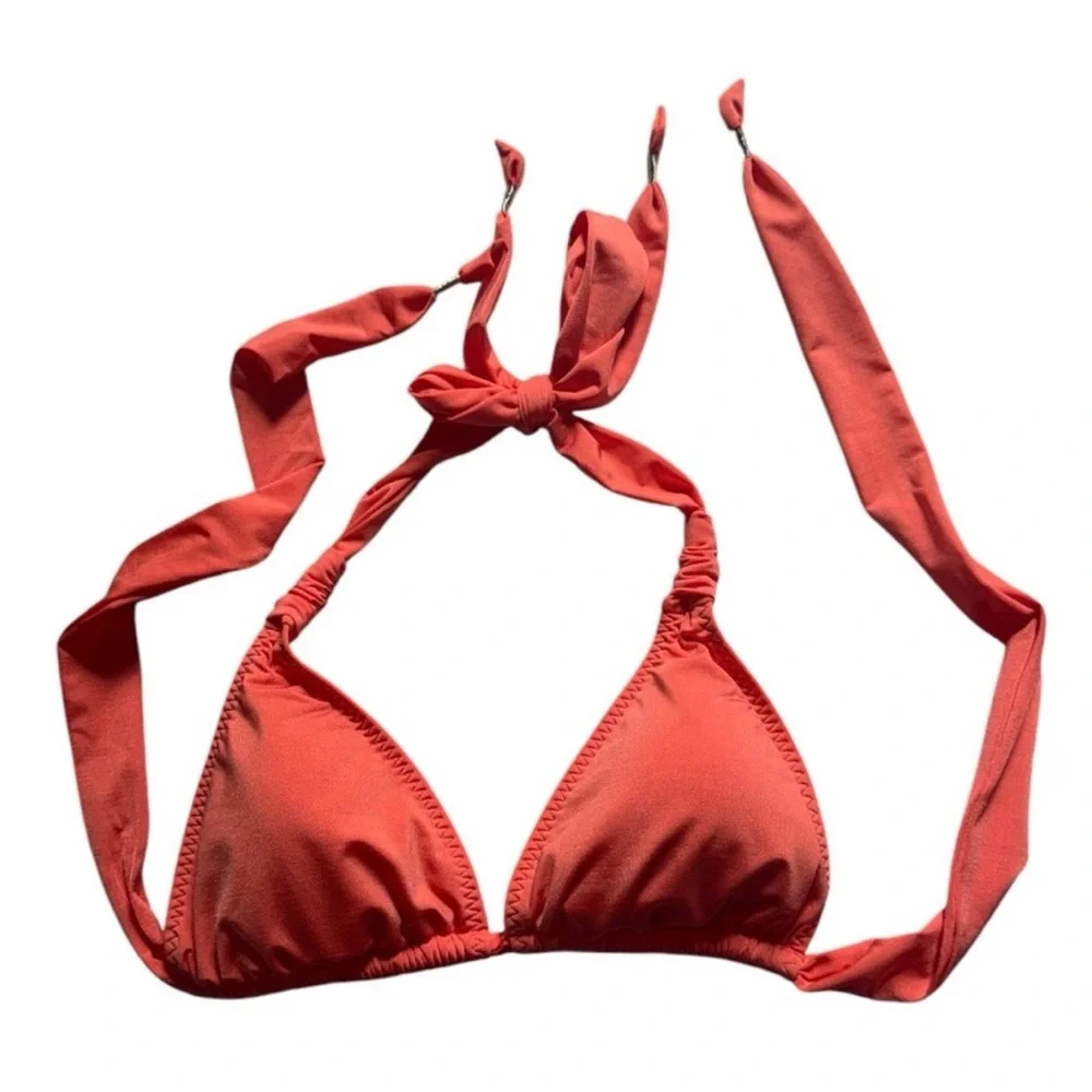 Athleta Coral Bikini Top Small Bottom Medium NWOT